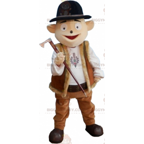 Costume de mascotte BIGGYMONKEY™ de bonhomme en tenue de