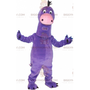 Costume de mascotte BIGGYMONKEY™ de drôle de dinosaure violet