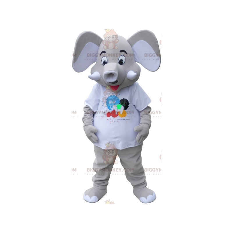 Big Grey Elephant BIGGYMONKEY™ maskottiasu - Biggymonkey.com Big Grey Elephant BIGGYMONKEY™ maskottiasu - Biggymonkey.com