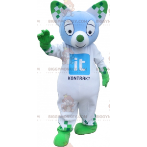 Gatto colorato con orecchie a punta Costume mascotte