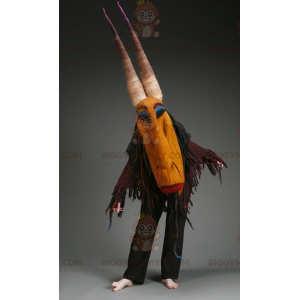 Witch BIGGYMONKEY™ Mascot Costume with Horns - Biggymonkey.com