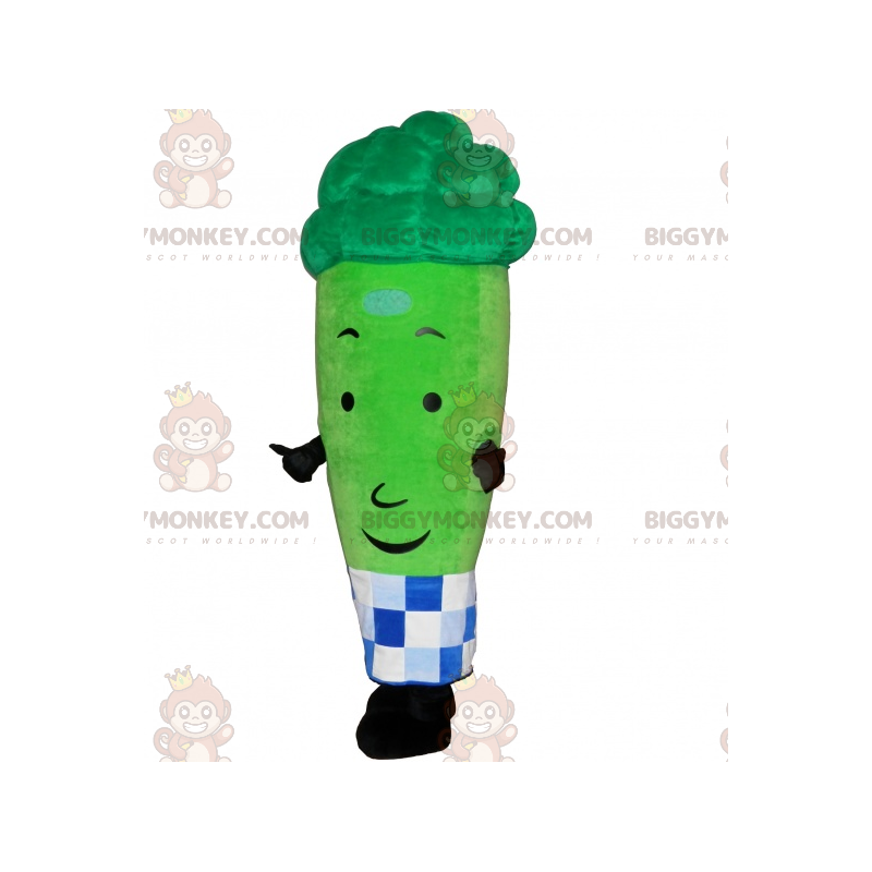 Costume de mascotte BIGGYMONKEY™ d'asperge verte géante -