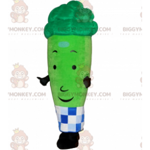 Costume de mascotte BIGGYMONKEY™ d'asperge verte géante -