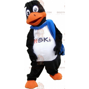 BIGGYMONKEY™ Giant Black and Orange Duck Mascot Costume with