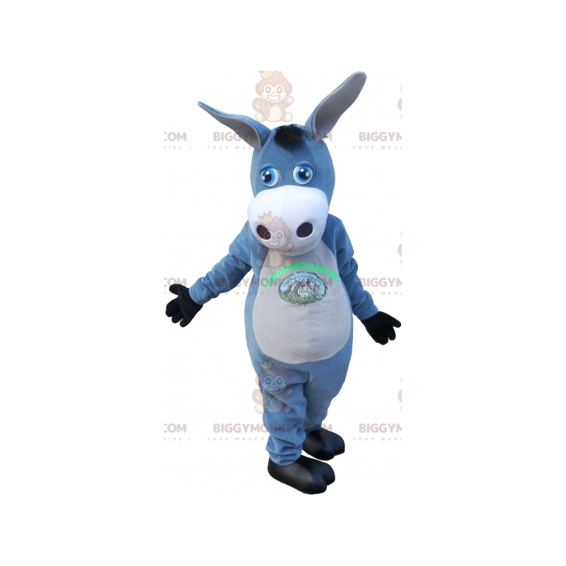 Gray and White Donkey BIGGYMONKEY™ Mascot Costume. Mule Gray and White Donkey BIGGYMONKEY™ Mascot Costume. Mule