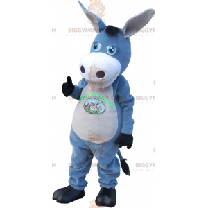 Gray and White Donkey BIGGYMONKEY™ Mascot Costume. Mule