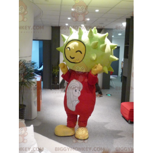 Costume da mascotte di BIGGYMONKEY™ di melone cornuto di