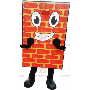 Smiling Giant Red Brick BIGGYMONKEY™ Mascot Costume -