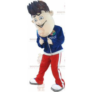 Traje de mascote juvenil BIGGYMONKEY™ em agasalho com cabelo preso - Mascotes não classificados - BiggyMonkey.com
