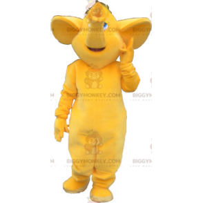  Costume da mascotte Big All Yellow Elephant BIGGYMONKEY™ - Mascotte di elefanti - BIGGYMONKEY_06431 - BiggyMonkey.com