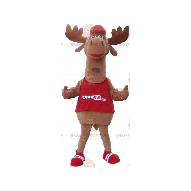 Disfraz de mascota Brown Caribou Moose BIGGYMONKEY™. Disfraz de Disfraz de mascota Brown Caribou Moose BIGGYMONKEY™. Disfraz de