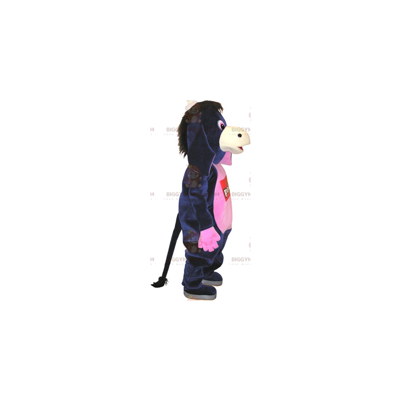 Super Fun Black and Pink Donkey BIGGYMONKEY™ Mascot Costume - Super Fun Black and Pink Donkey BIGGYMONKEY™ Mascot Costume -