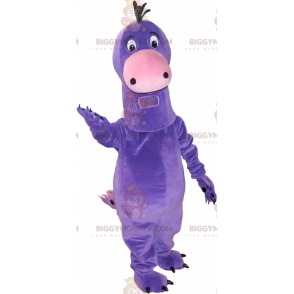 Heel schattig BIGGYMONKEY™-mascottekostuum met grote paarse