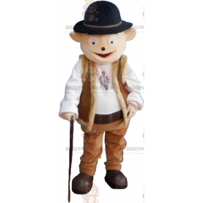 Στολή μασκότ BIGGYMONKEY™ Snowman με στολή Shepherd με καπέλο