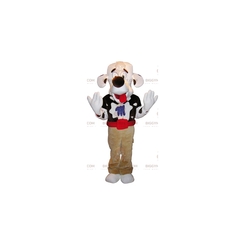Big Head Spotted Dog BIGGYMONKEY™ Mascot Costume -