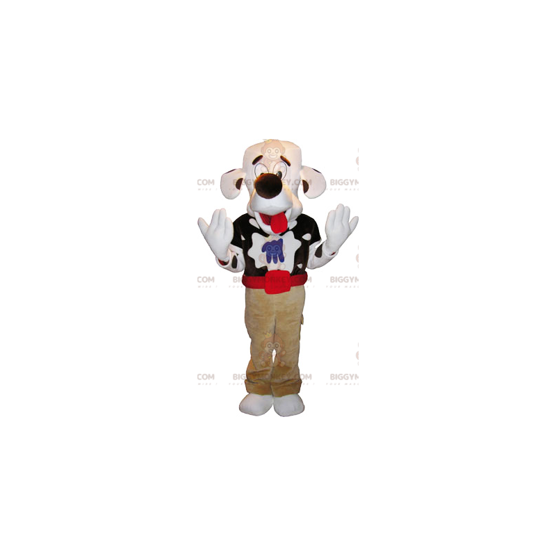 Costume da mascotte Big Head Spotted Dog BIGGYMONKEY™ -