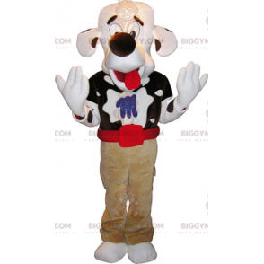 Big Head Spotted Dog BIGGYMONKEY™ Mascot Costume -