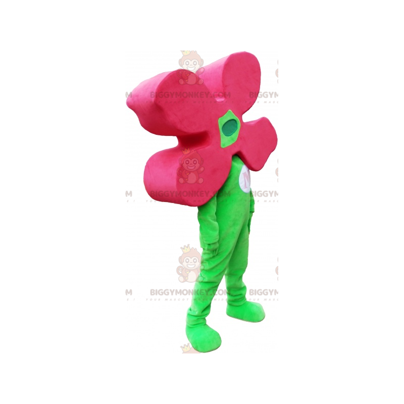 Disfraz de mascota BIGGYMONKEY™ Hombre verde con cabeza de flor Disfraz de mascota BIGGYMONKEY™ Hombre verde con cabeza de flor