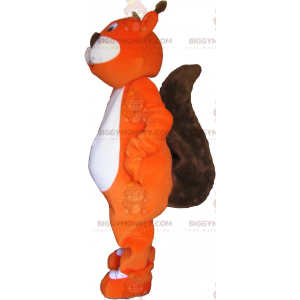 Kæmpe orange og brunt egern BIGGYMONKEY™ maskotkostume -
