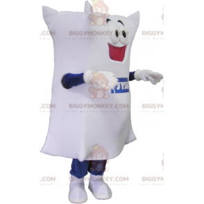 Στολή μασκότ BIGGYMONKEY™ Giant White Pillow. Στολή μασκότ Cushion BIGGYMONKEY™ - Μη ταξινομημένες μασκότ - BiggyMonkey.com