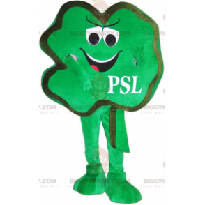 Playful Green Four Leaf Clover BIGGYMONKEY™ Mascot Costume -