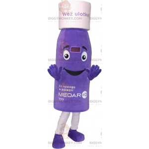 Στολή μασκότ BIGGYMONKEY™ Purple Flask. Κοστούμι μασκότ λοσιόν BIGGYMONKEY™ - Μη ταξινομημένες μασκότ - BiggyMonkey.com