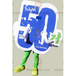 Sneeuwpop BIGGYMONKEY™ mascottekostuum uitverkoop. BIGGYMONKEY™
