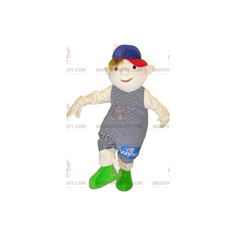 Costume de mascotte BIGGYMONKEY™ de petit garçon vêtu d'une Costume de mascotte BIGGYMONKEY™ de petit garçon vêtu d'une