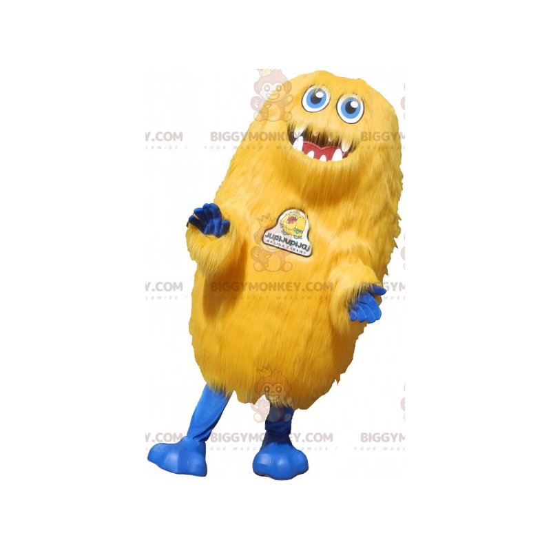 Costume de mascotte BIGGYMONKEY™ de gros monstre jaune. Costume Costume de mascotte BIGGYMONKEY™ de gros monstre jaune. Costume