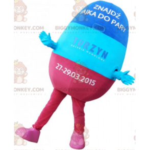 Blue and Pink Pill BIGGYMONKEY™ Mascot Costume. Medicine BIGGYMONKEY™ Mascot Costume - Unclassified mascots - BiggyMonkey.com