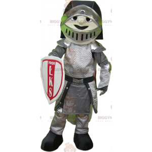 BIGGYMONKEY™ Mascot Costume Knight in Armor with Helmet and