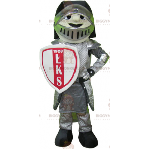 BIGGYMONKEY™ mascottekostuum Ridder in harnas met helm en