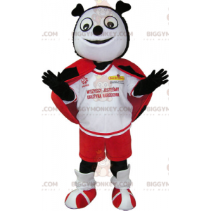 Red Black and White Ladybug BIGGYMONKEY™ Mascot Costume -