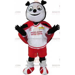 Rood zwart-wit lieveheersbeestje BIGGYMONKEY™ mascottekostuum -