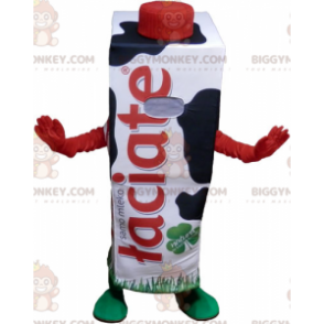 Λευκή και Μαύρη Στολή μασκότ BIGGYMONKEY™ Giant Milk Brick -
