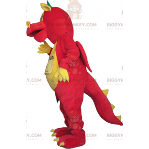 Red Yellow and Green Giant Dragon BIGGYMONKEY™ Mascot Costume –
