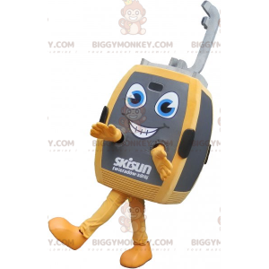 BIGGYMONKEY™ Maskottchen-Kostüm für die Seilbahnkabine in Grau