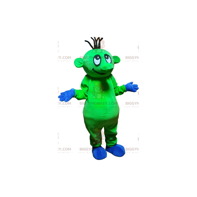 Costume de mascotte BIGGYMONKEY™ d'extra-terrestre vert flashy