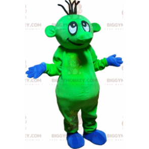 Costume de mascotte BIGGYMONKEY™ d'extra-terrestre vert flashy