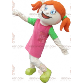 Disfraz de mascota BIGGYMONKEY™ de linda chica pelirroja