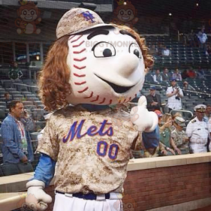 Costume de mascotte BIGGYMONKEY™ de balle de baseball géante -