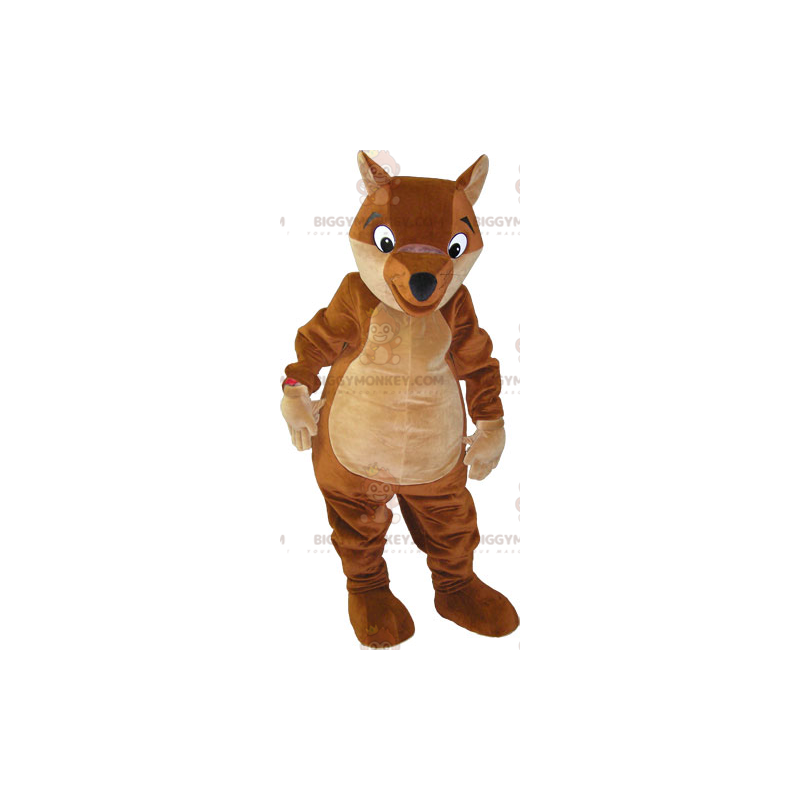 Giant Brown and Tan Fox BIGGYMONKEY™ Mascot Costume -