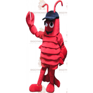 Costume de mascotte BIGGYMONKEY™ de homard géant rouge avec de