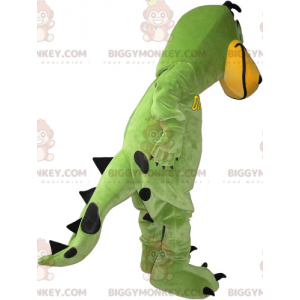Green and Yellow Dinosaur BIGGYMONKEY™ Mascot Costume –