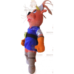 Disfraz de mascota Cat BIGGYMONKEY™ con atuendo colorido -