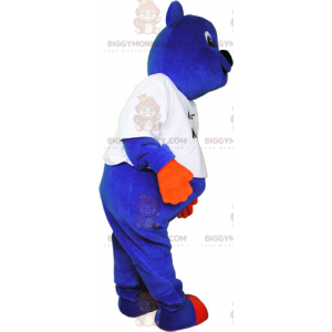 BIGGYMONKEY™ Costume da mascotte Cucciolo blu con mani e zampe