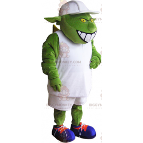 Costume mascotte BIGGYMONKEY™ mostro alieno verde -