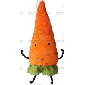 Costume de mascotte BIGGYMONKEY™ de carotte orange géante.