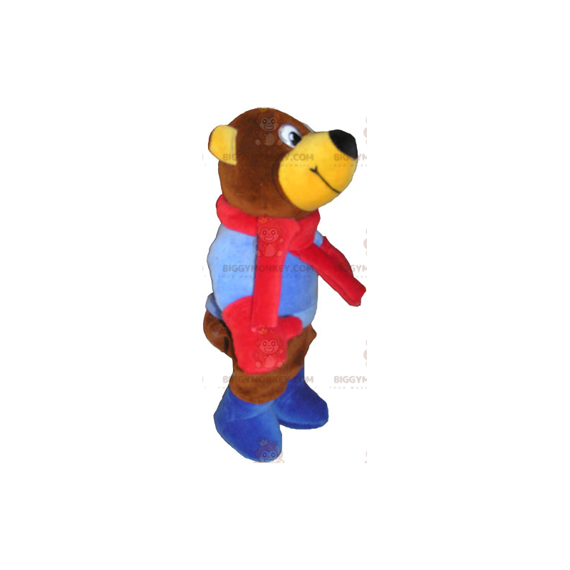 Brown Teddy BIGGYMONKEY™ Mascot Costume. Teddy bear - Brown Teddy BIGGYMONKEY™ Mascot Costume. Teddy bear -