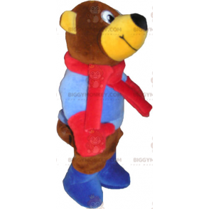 Brun Teddy BIGGYMONKEY™ maskotdräkt. nallebjörn - BiggyMonkey